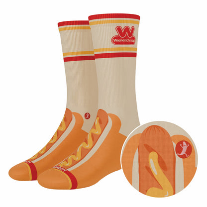 Shinesty Heel Hammock™ Super Stupid-Soft™ Crew Socks - Shinesty x Wienerschnitzel