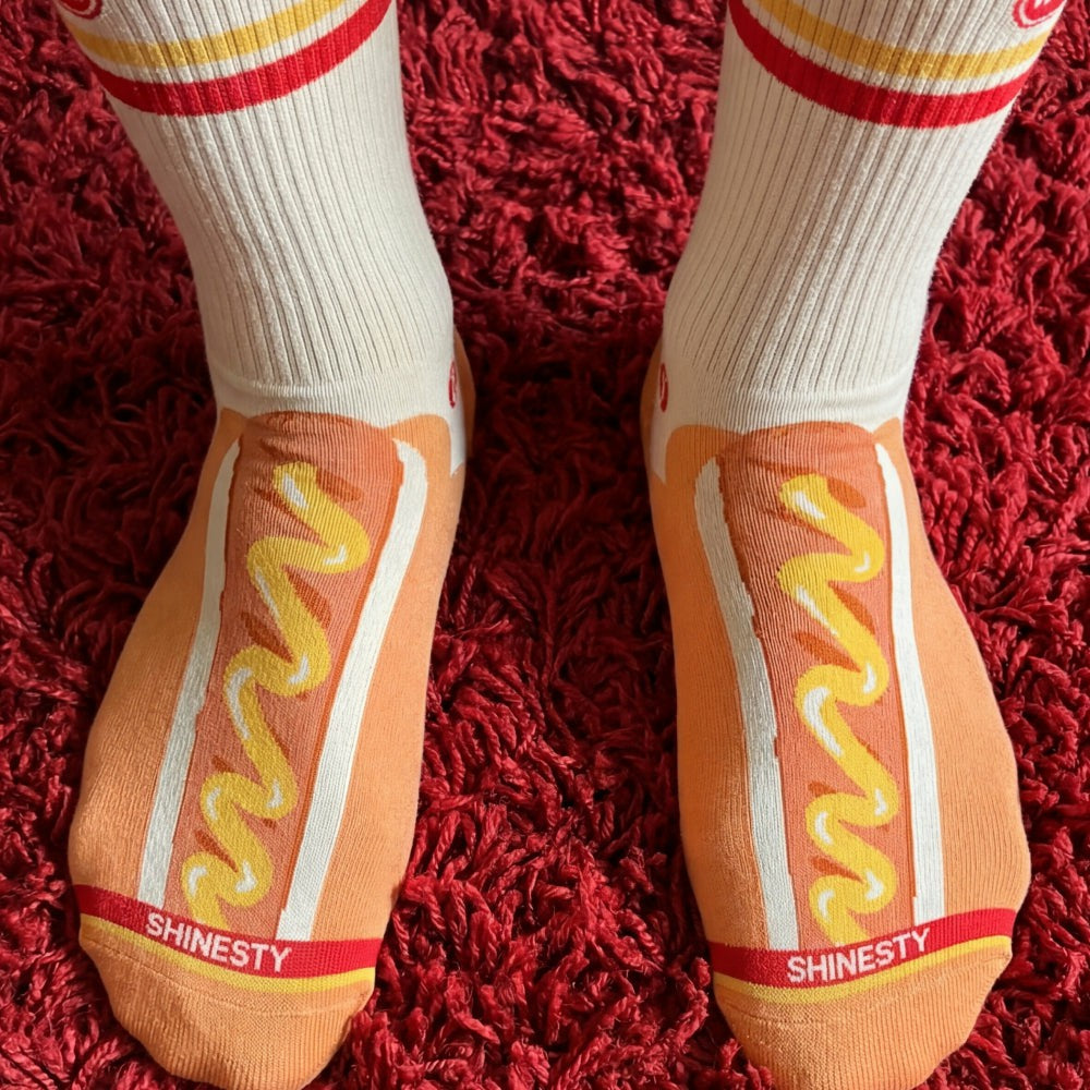 Shinesty Heel Hammock™ Super Stupid-Soft™ Crew Socks - Shinesty x Wienerschnitzel