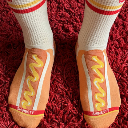 Shinesty Heel Hammock™ Super Stupid-Soft™ Crew Socks - Shinesty x Wienerschnitzel