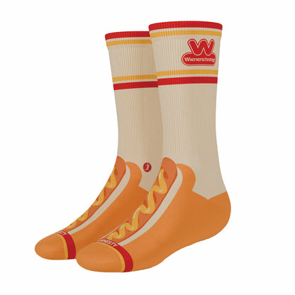 Shinesty Heel Hammock™ Super Stupid-Soft™ Crew Socks - Shinesty x Wienerschnitzel