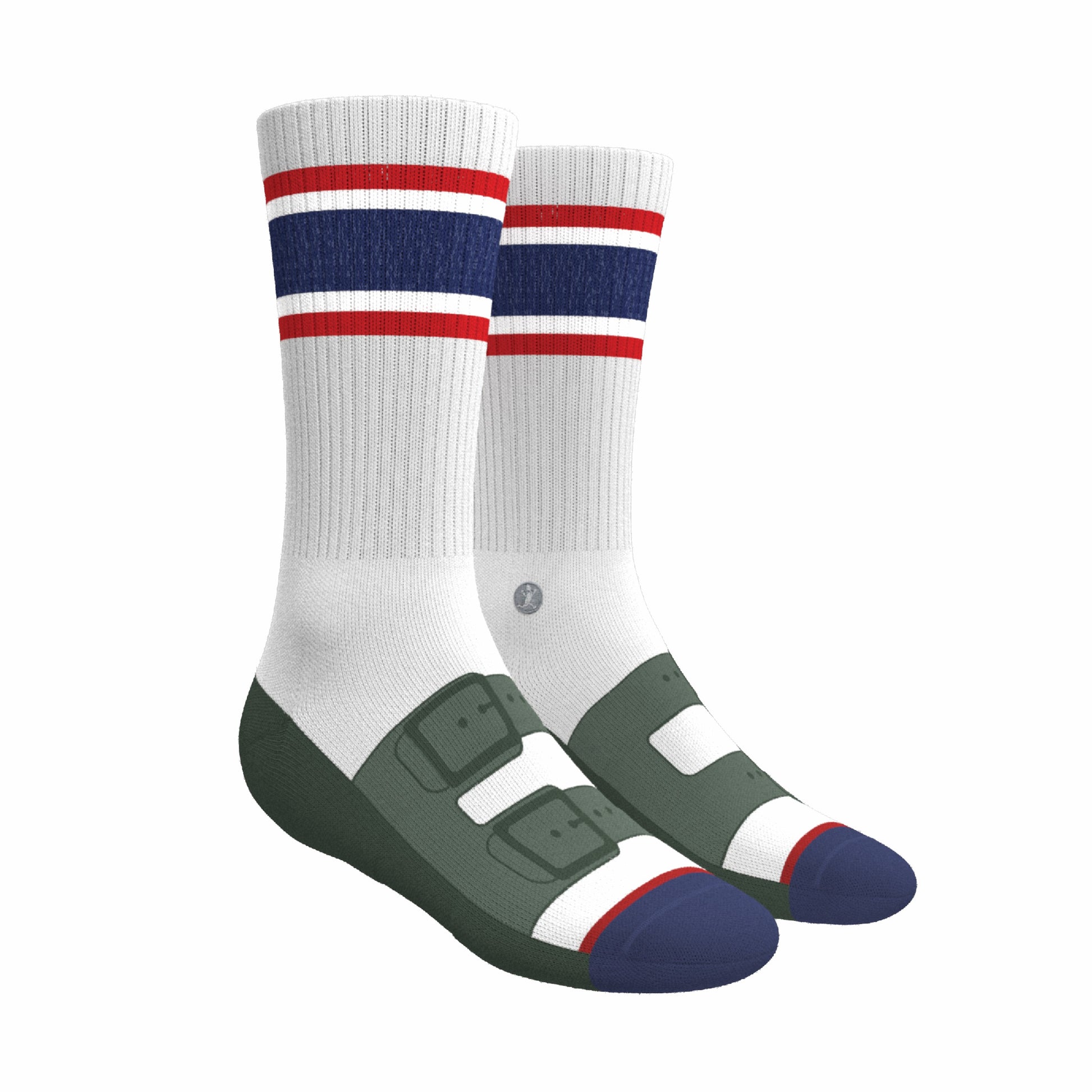 Shinesty Heel Hammock™ Super Stupid-Soft™ Crew Socks - Strap Sandal