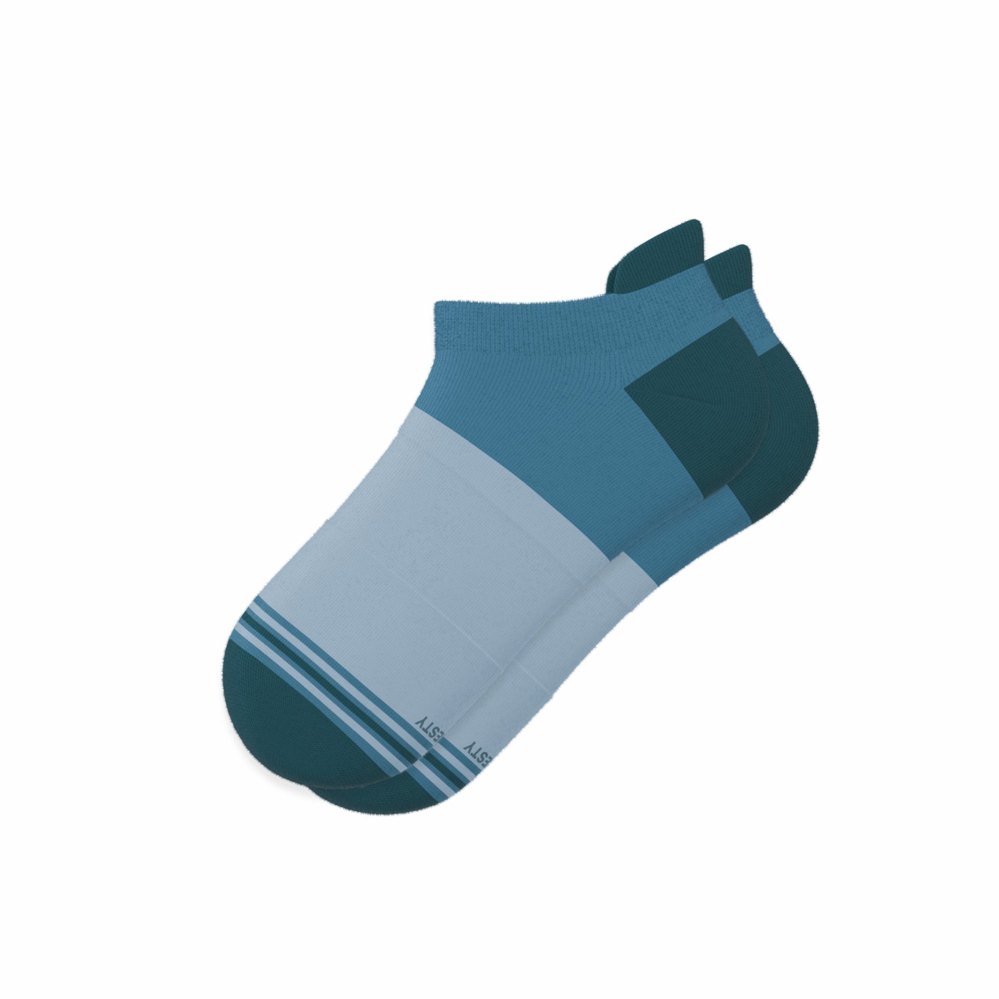 Shinesty Heel Hammock™ Super Stupid-Soft™ Ankle Socks - Blue Color Block