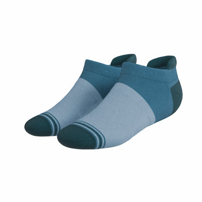 Shinesty Heel Hammock™ Super Stupid-Soft™ Ankle Socks - Blue Color Block