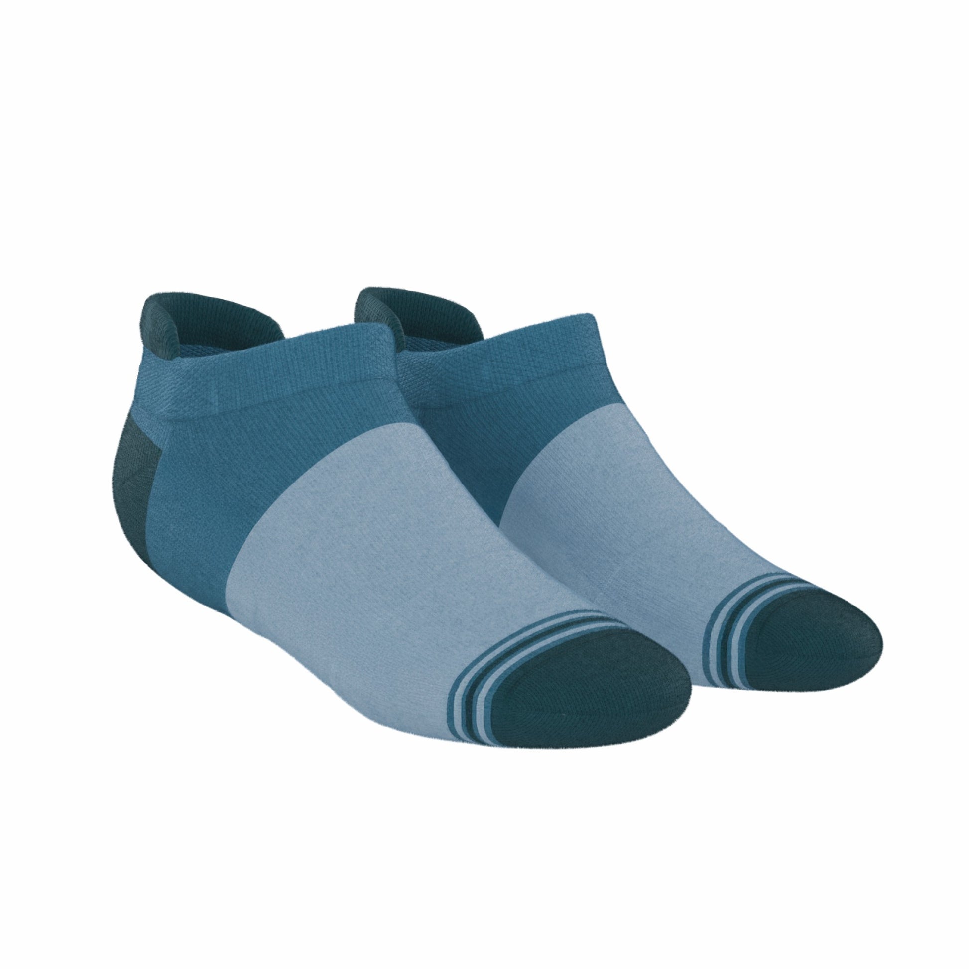 Shinesty Heel Hammock™ Super Stupid-Soft™ Ankle Socks - Blue Color Block