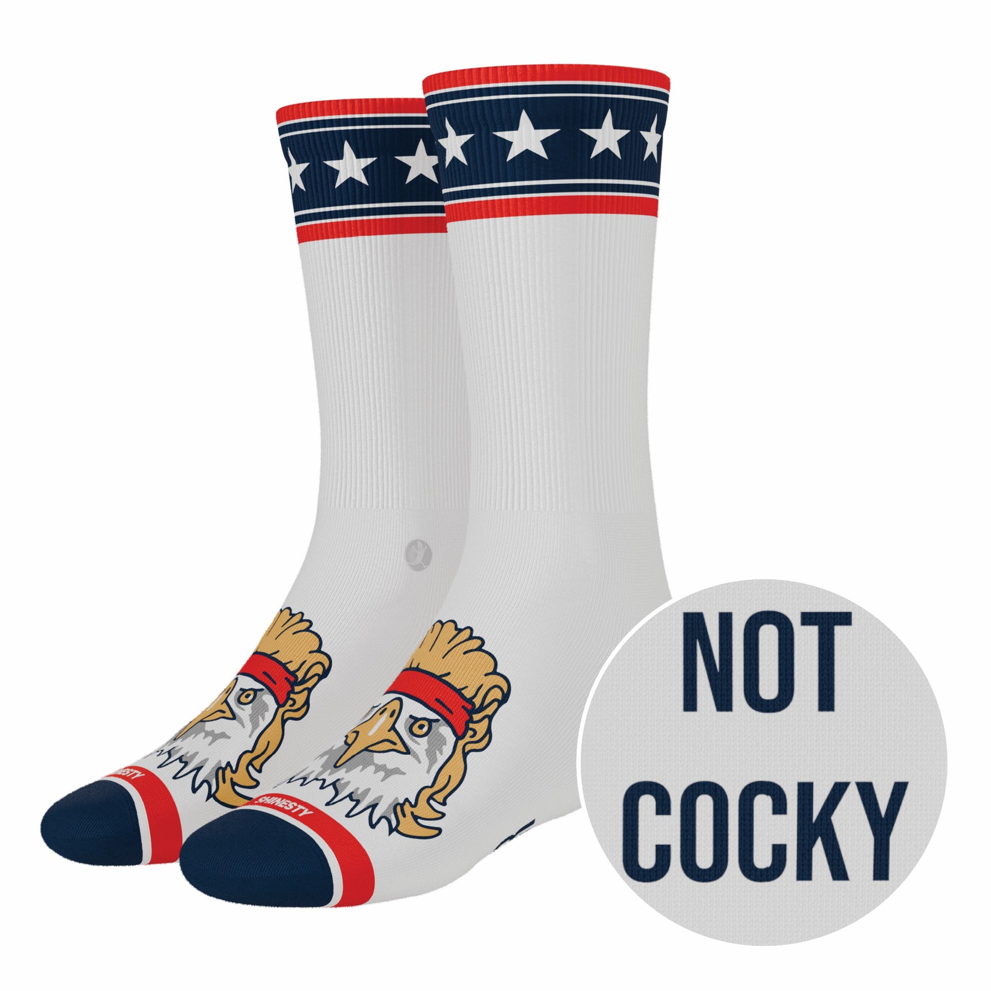 Shinesty Heel Hammock™ Super Stupid-Soft™ Crew Socks - USA Eagle