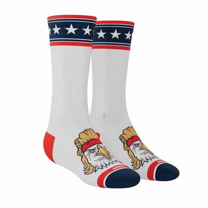 Shinesty Heel Hammock™ Super Stupid-Soft™ Crew Socks - USA Eagle