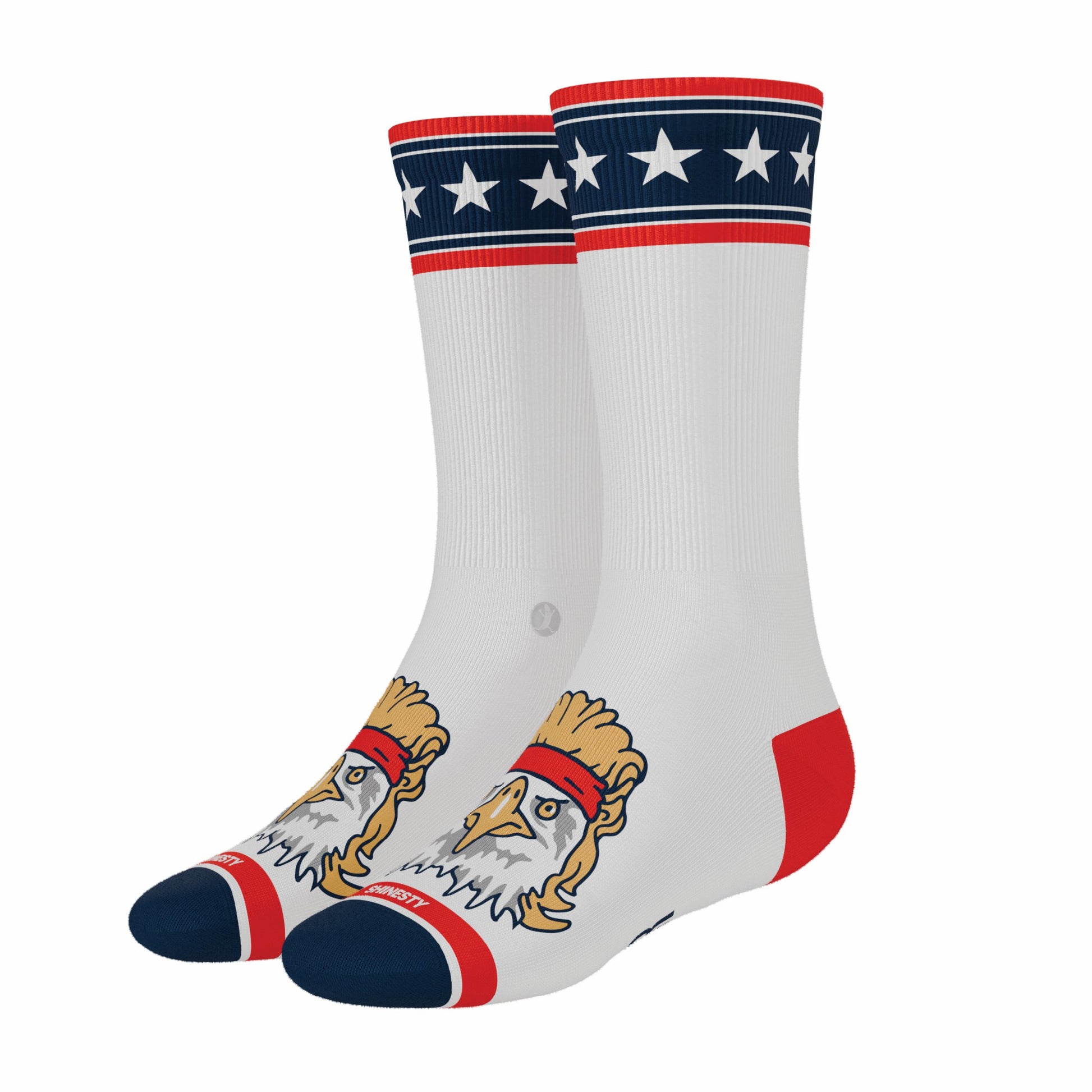 Shinesty Heel Hammock™ Super Stupid-Soft™ Crew Socks - USA Eagle