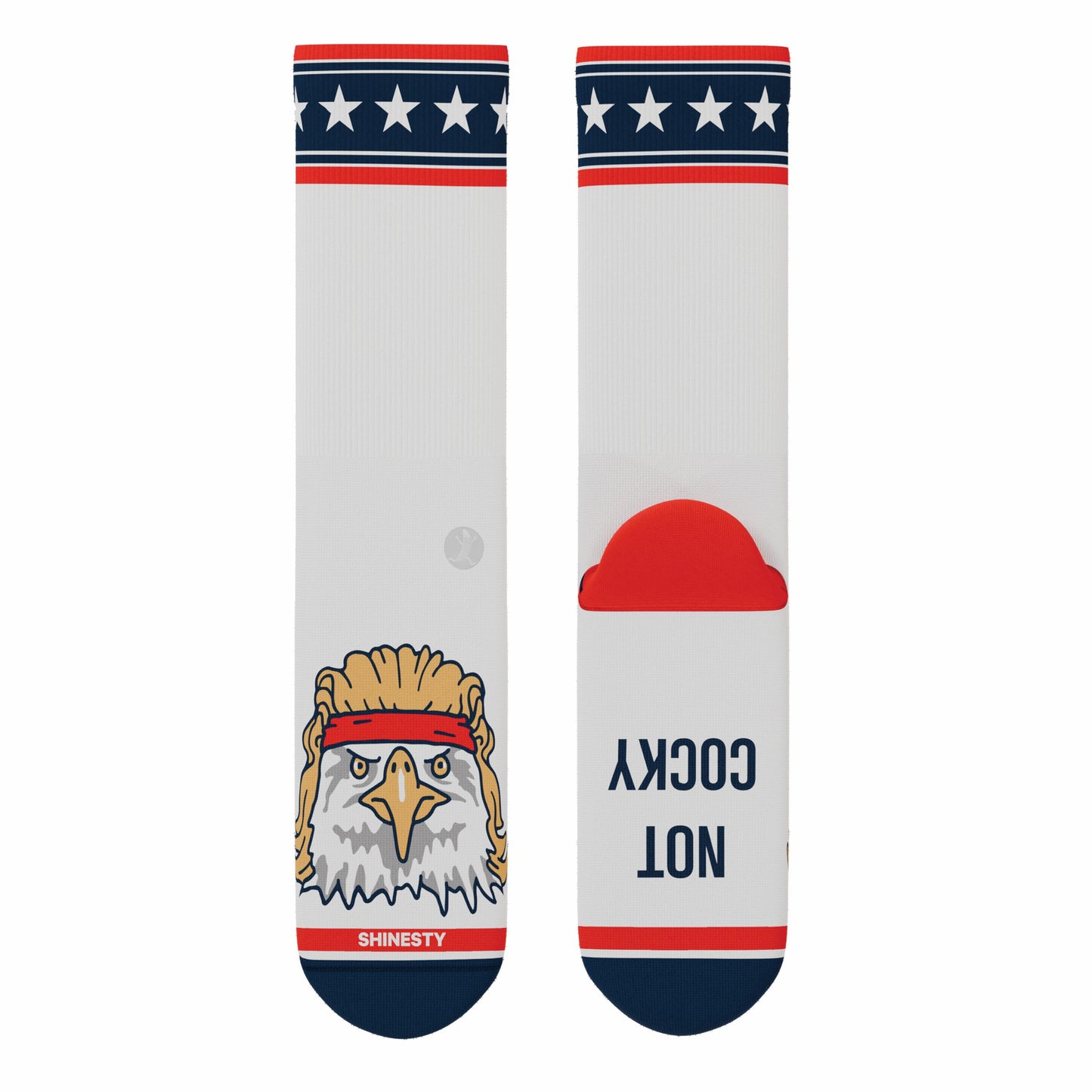 Shinesty Heel Hammock™ Super Stupid-Soft™ Crew Socks - USA Eagle