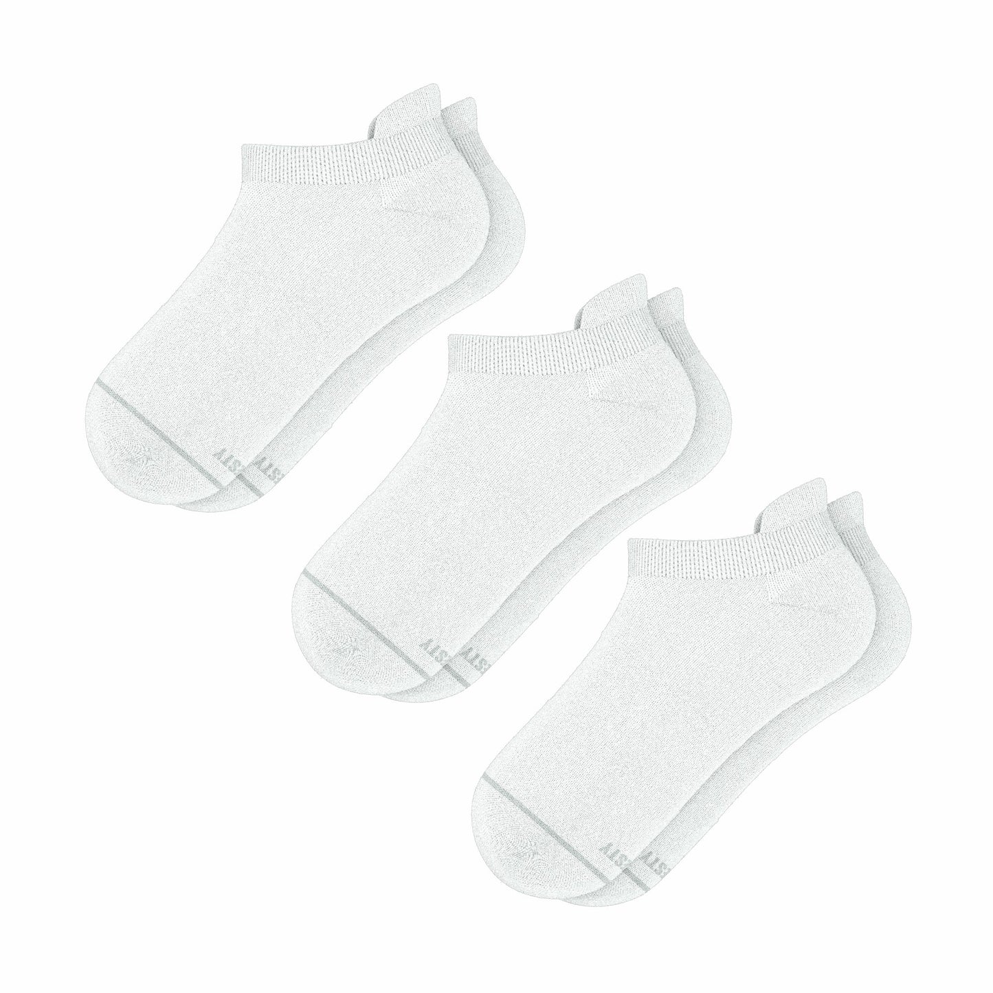 Shinesty Heel Hammock™ Ankle Socks 3 Pack - White Military Complaint