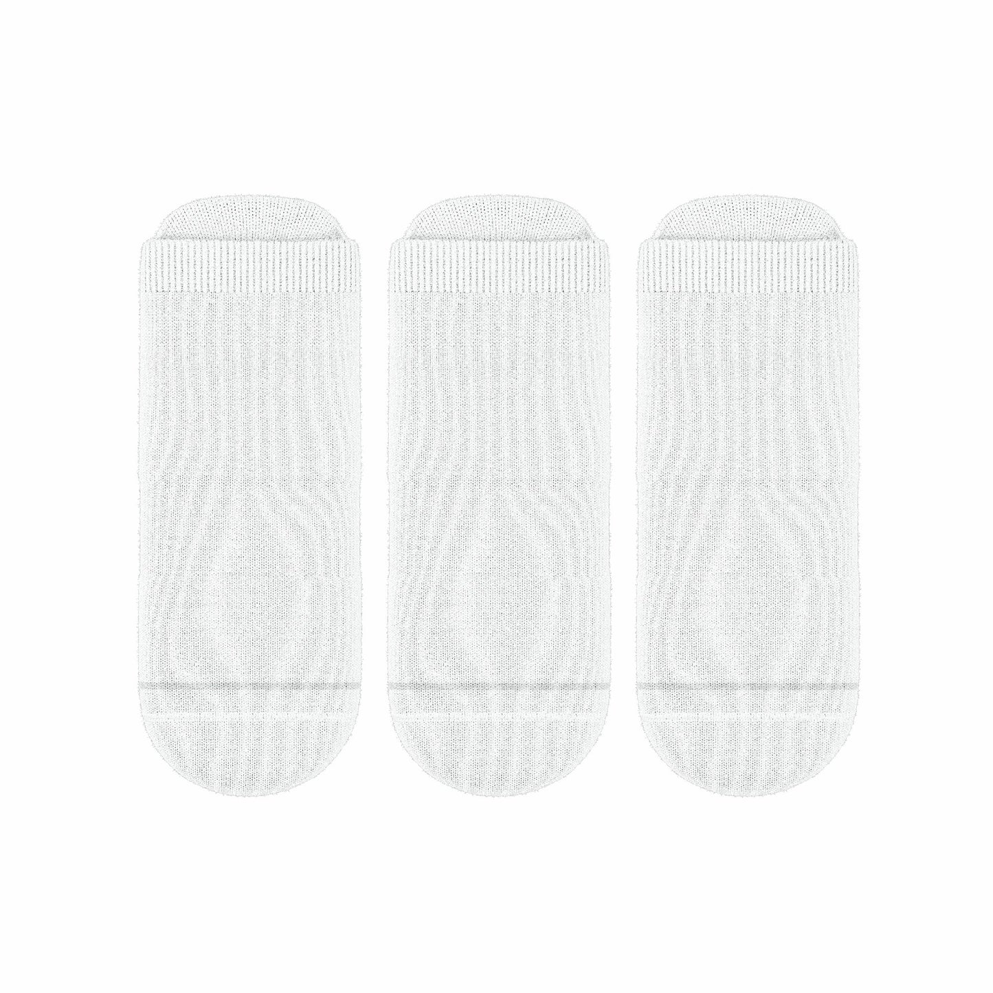 Shinesty Heel Hammock™ Ankle Socks 3 Pack - White Military Complaint