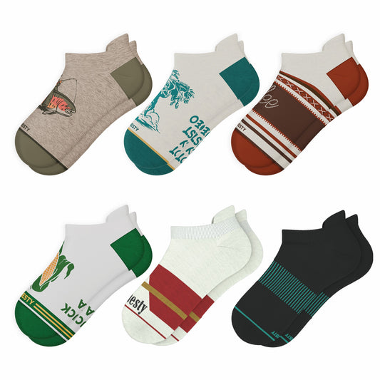 Shinesty Heel Hammock™ Ankle Socks 6 Pack - Western