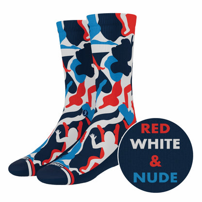 Shinesty Heel Hammock™ Super Stupid-Soft™ Crew Socks - USA Camouflage