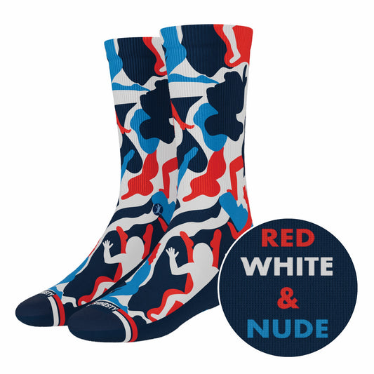 Shinesty Heel Hammock™ Super Stupid-Soft™ Crew Socks - USA Camouflage