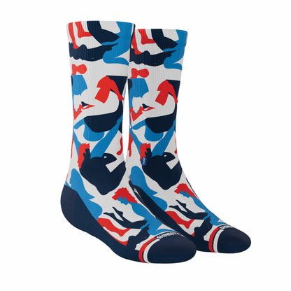 Shinesty Heel Hammock™ Super Stupid-Soft™ Crew Socks - USA Camouflage