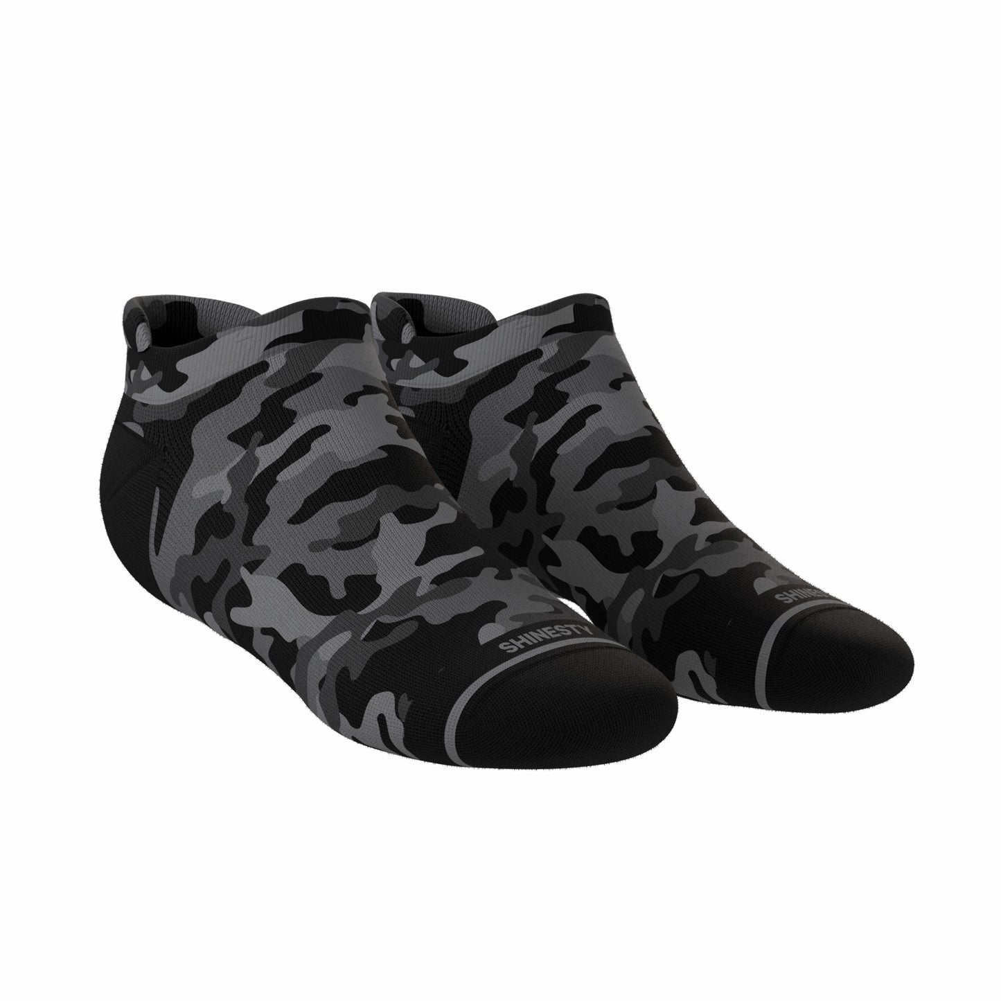 Shinesty Heel Hammock™ Super Stupid-Soft™ Ankle Socks - Black Camouflage