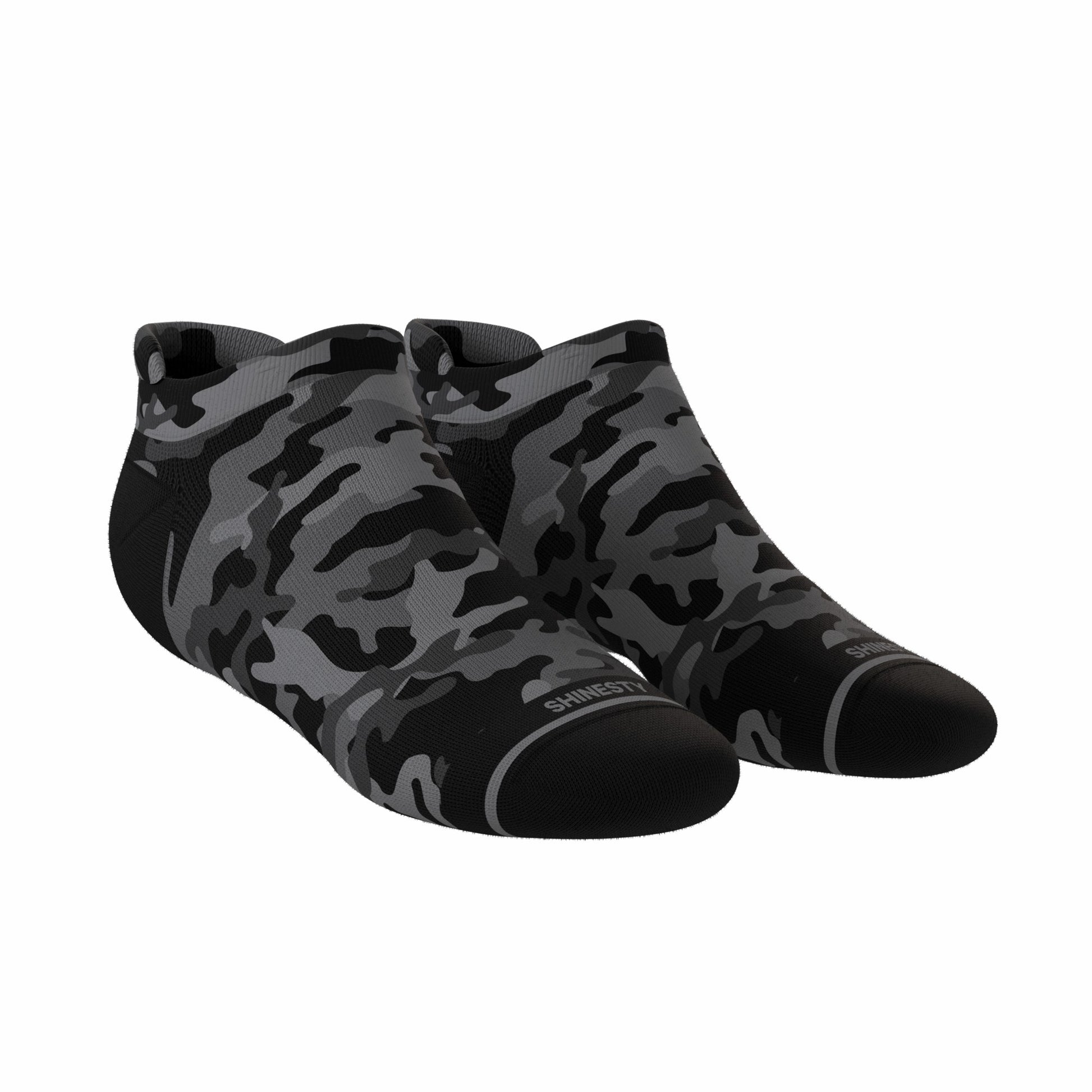 Shinesty Heel Hammock™ Super Stupid-Soft™ Ankle Socks - Black Camouflage