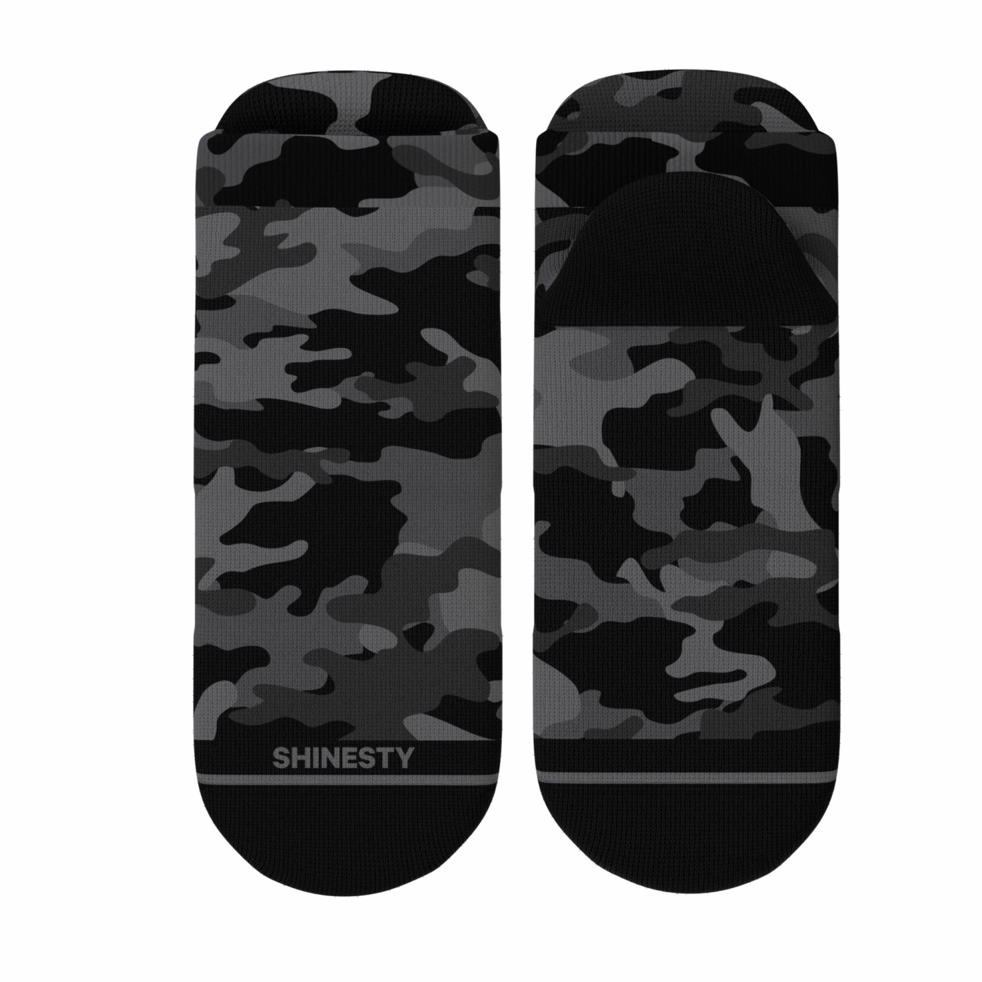 Shinesty Heel Hammock™ Super Stupid-Soft™ Ankle Socks - Black Camouflage