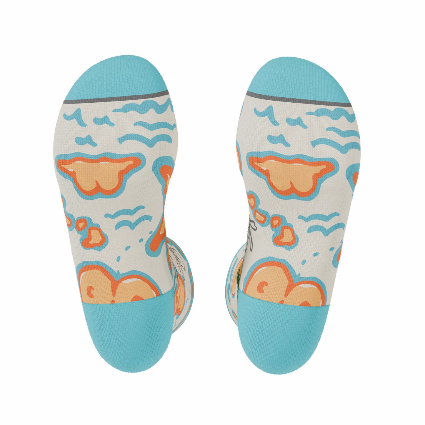 Shinesty Heel Hammock™ Super Stupid-Soft™ Crew Socks - Naughty Map