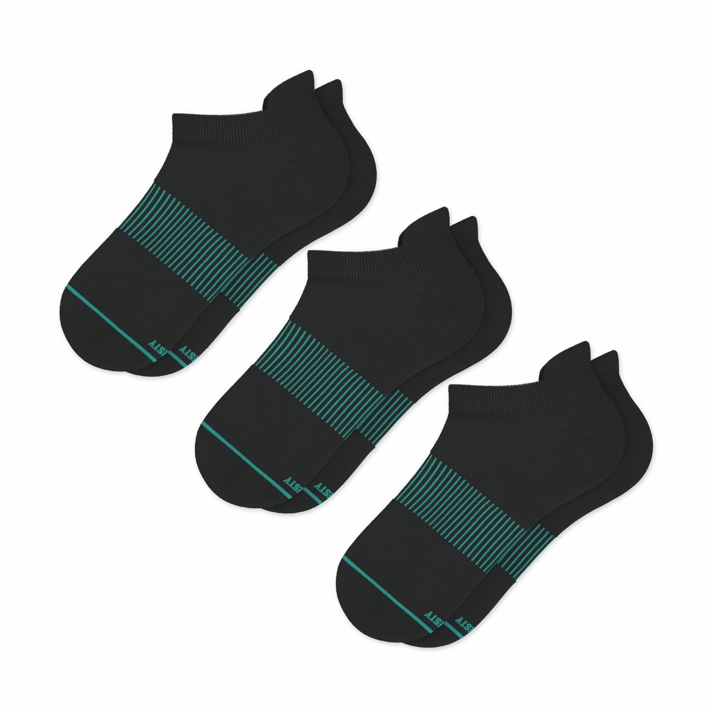 Shinesty Black Stay Weird Heel Hammock™ Ankle Socks 3 Pack - The Threat Level Midnight