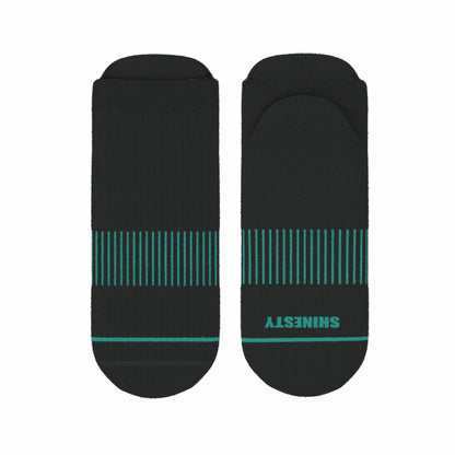 Shinesty Black Stay Weird Heel Hammock™ Ankle Socks 3 Pack - The Threat Level Midnight