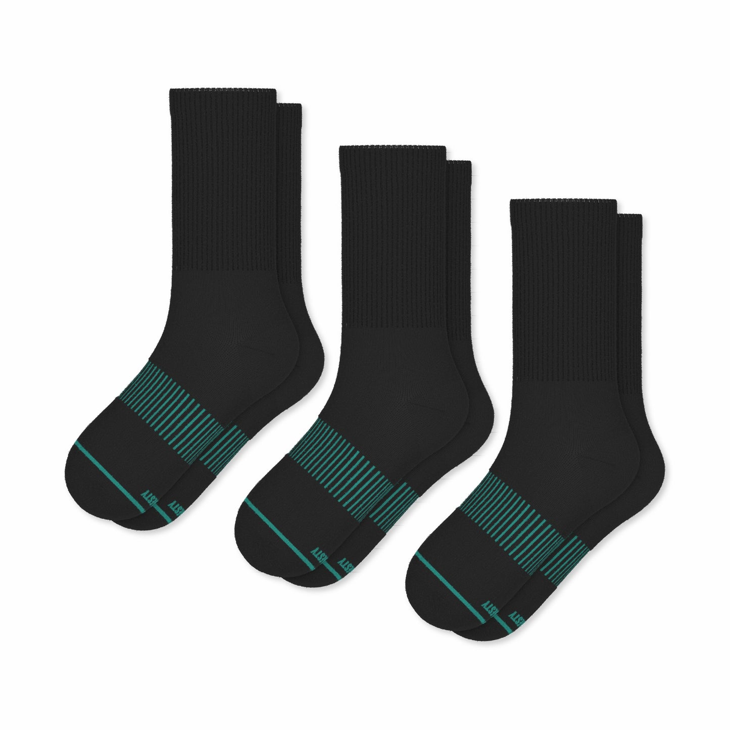 Shinesty Black Stay Weird Heel Hammock™ Crew Socks 3 Pack - The Threat Level Midnight