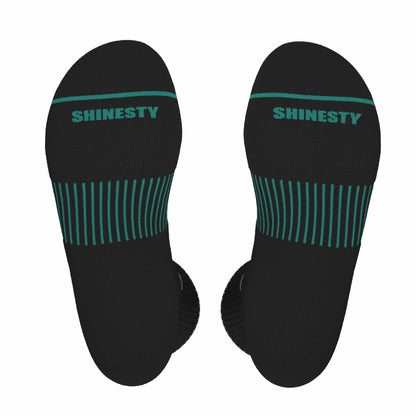 Shinesty Black Stay Weird Heel Hammock™ Crew Socks 3 Pack - The Threat Level Midnight