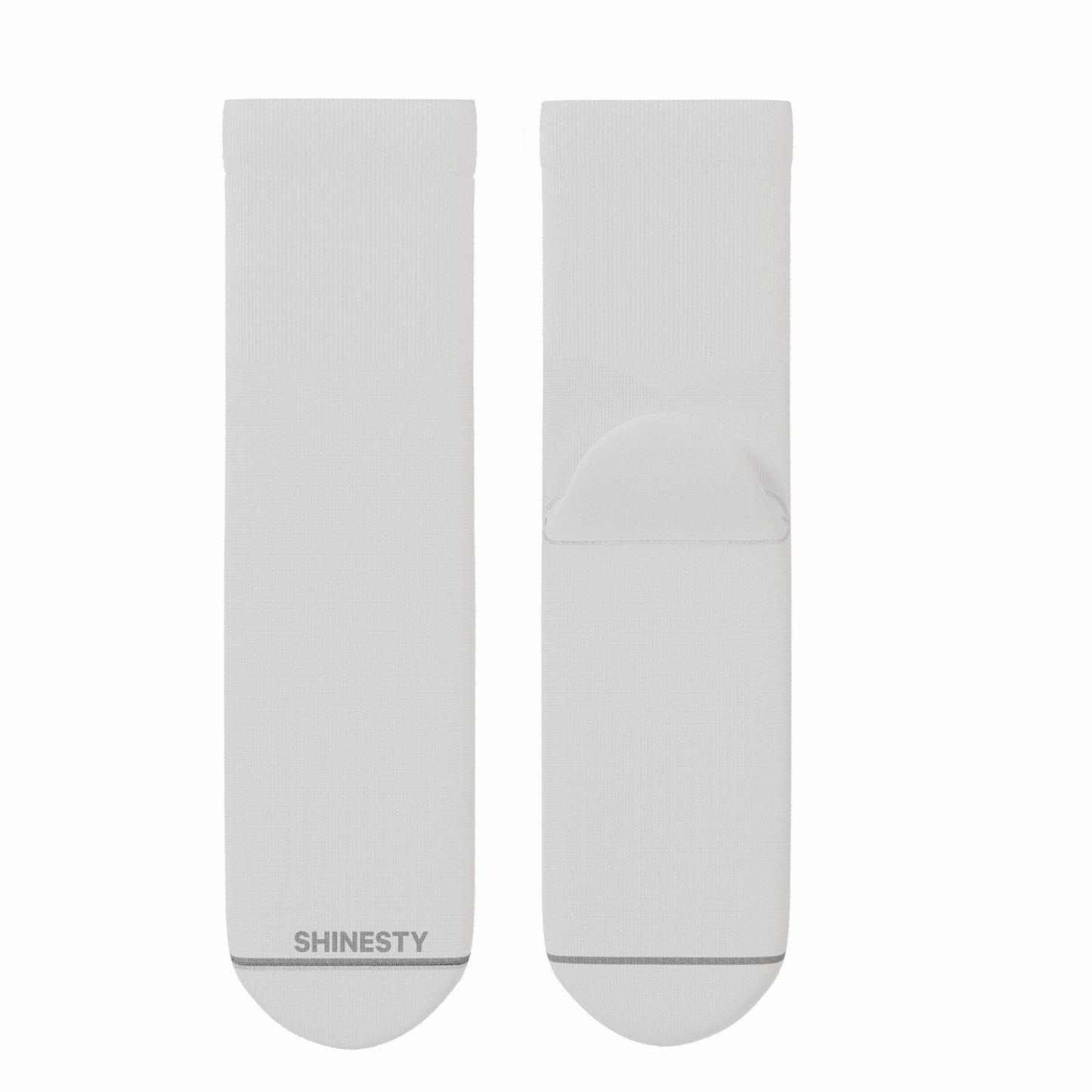 Shinesty Heel Hammock™ Quarter Crew Socks 3 Pack - Plain White