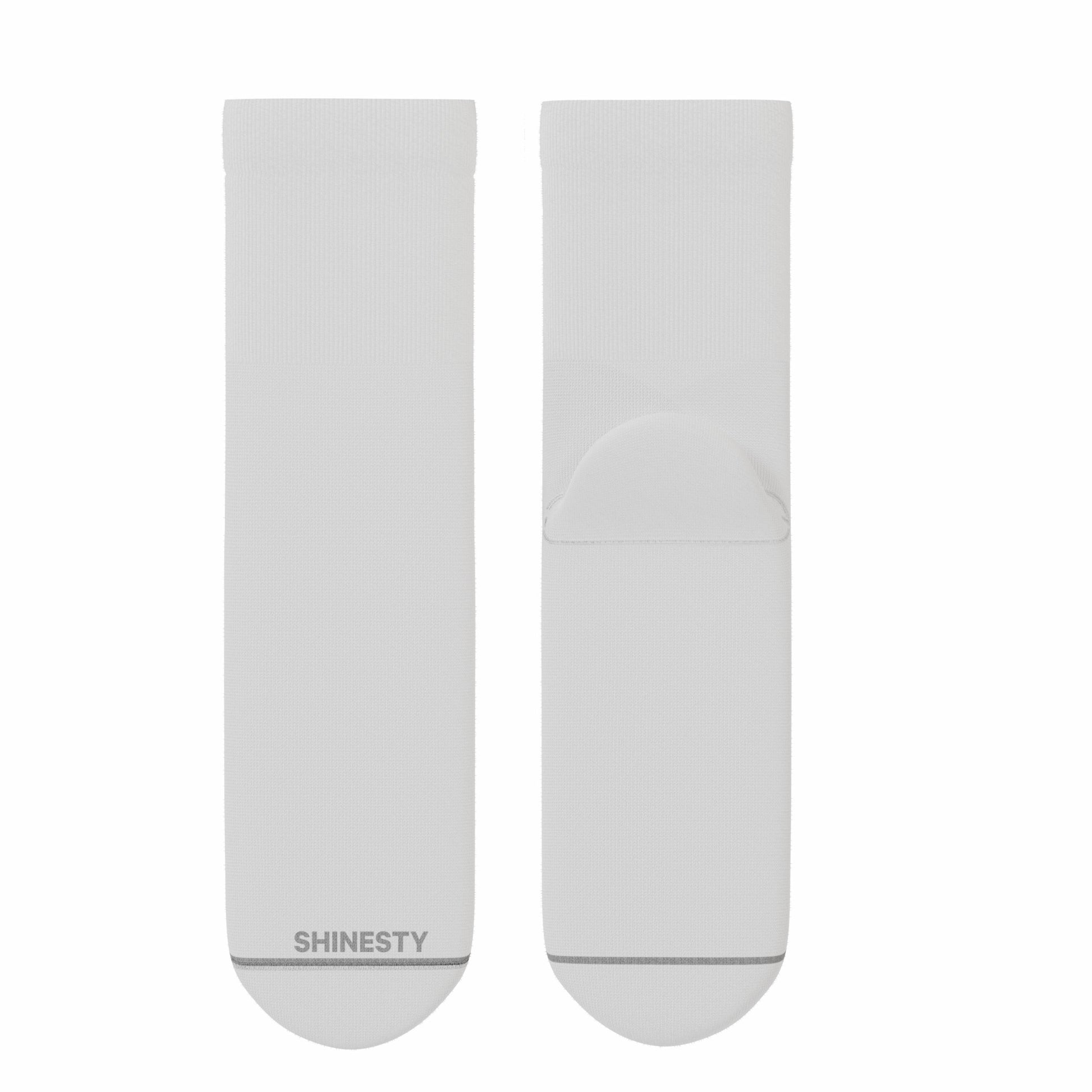 Shinesty Heel Hammock™ Quarter Crew Socks 3 Pack - Plain White