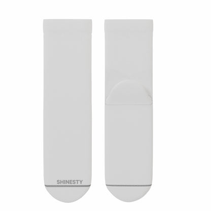 Shinesty Heel Hammock™ Quarter Crew Socks 3 Pack - Plain White