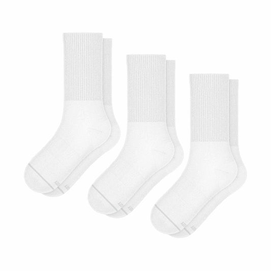 Shinesty Heel Hammock™ Super Stupid-Soft™ Crew Socks 3 Pack - White Military Complaint