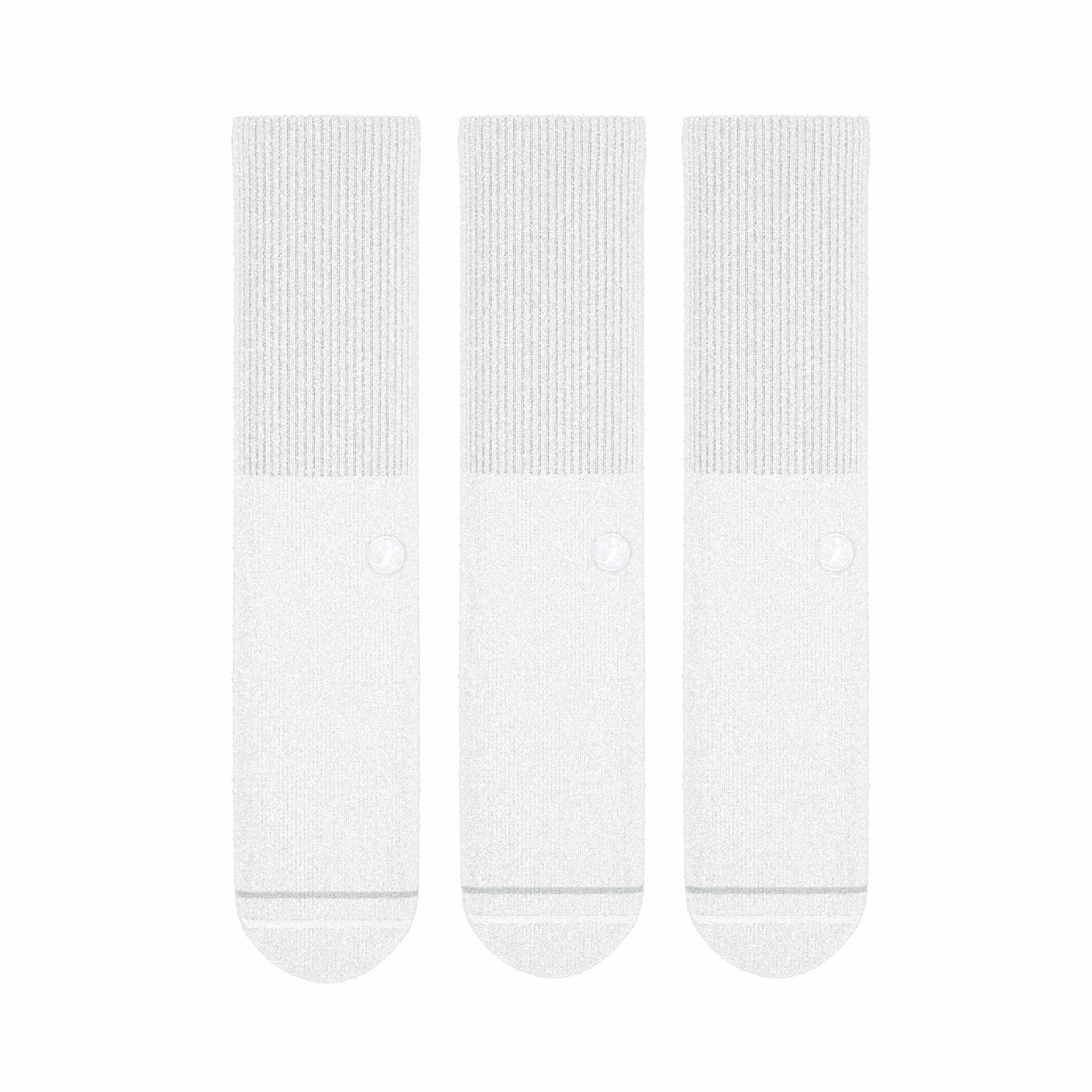 Shinesty Heel Hammock™ Super Stupid-Soft™ Crew Socks 3 Pack - White Military Complaint