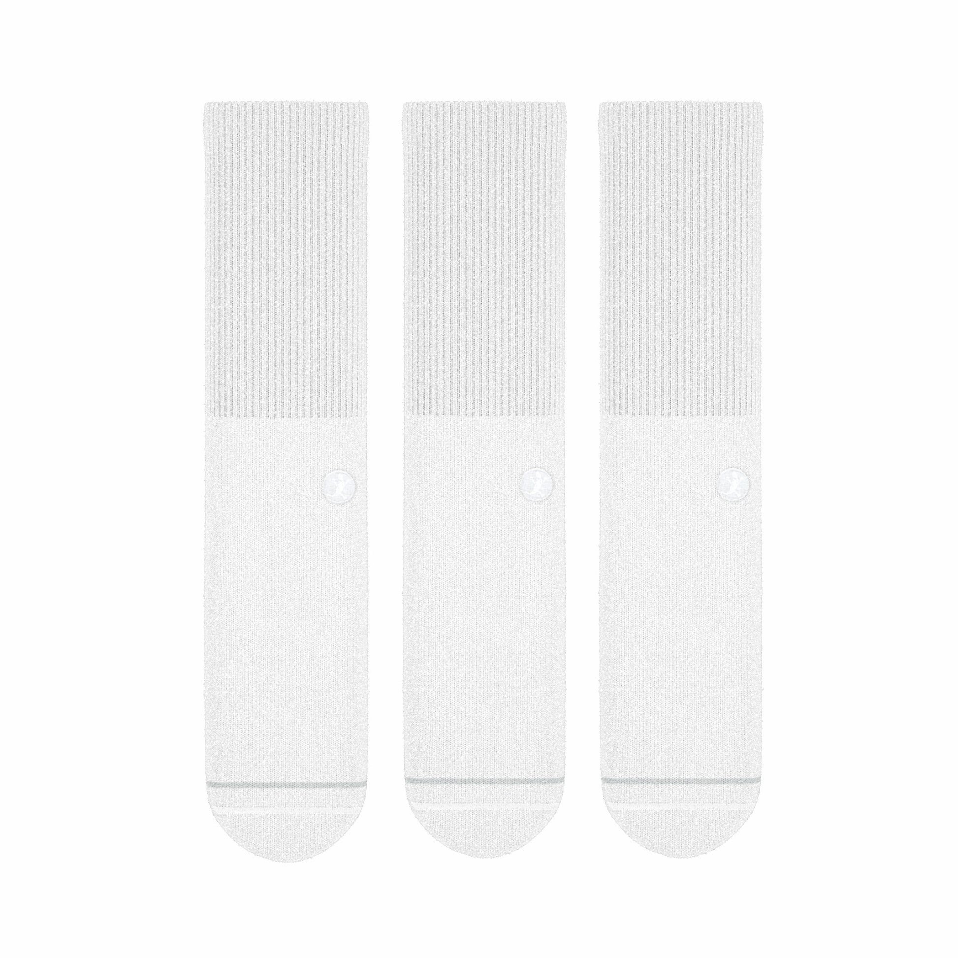 Shinesty Heel Hammock™ Super Stupid-Soft™ Crew Socks 3 Pack - White Military Complaint