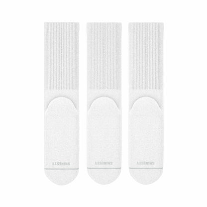 Shinesty Heel Hammock™ Super Stupid-Soft™ Crew Socks 3 Pack - White Military Complaint
