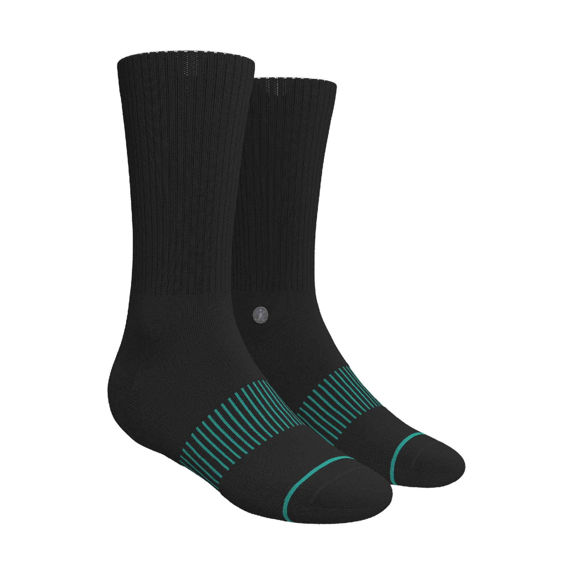 Shinesty Black Gray and White Heel Hammock™ Crew Socks 3 Pack - The Staple