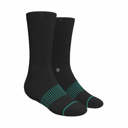 Shinesty Black Gray and White Heel Hammock™ Crew Socks 3 Pack - The Staple