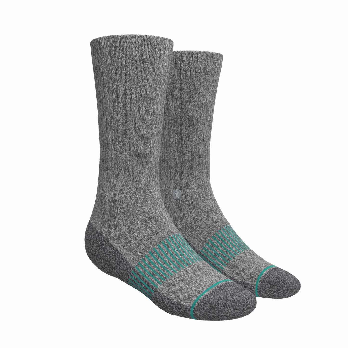 Shinesty Black Gray and White Heel Hammock™ Crew Socks 3 Pack - The Staple