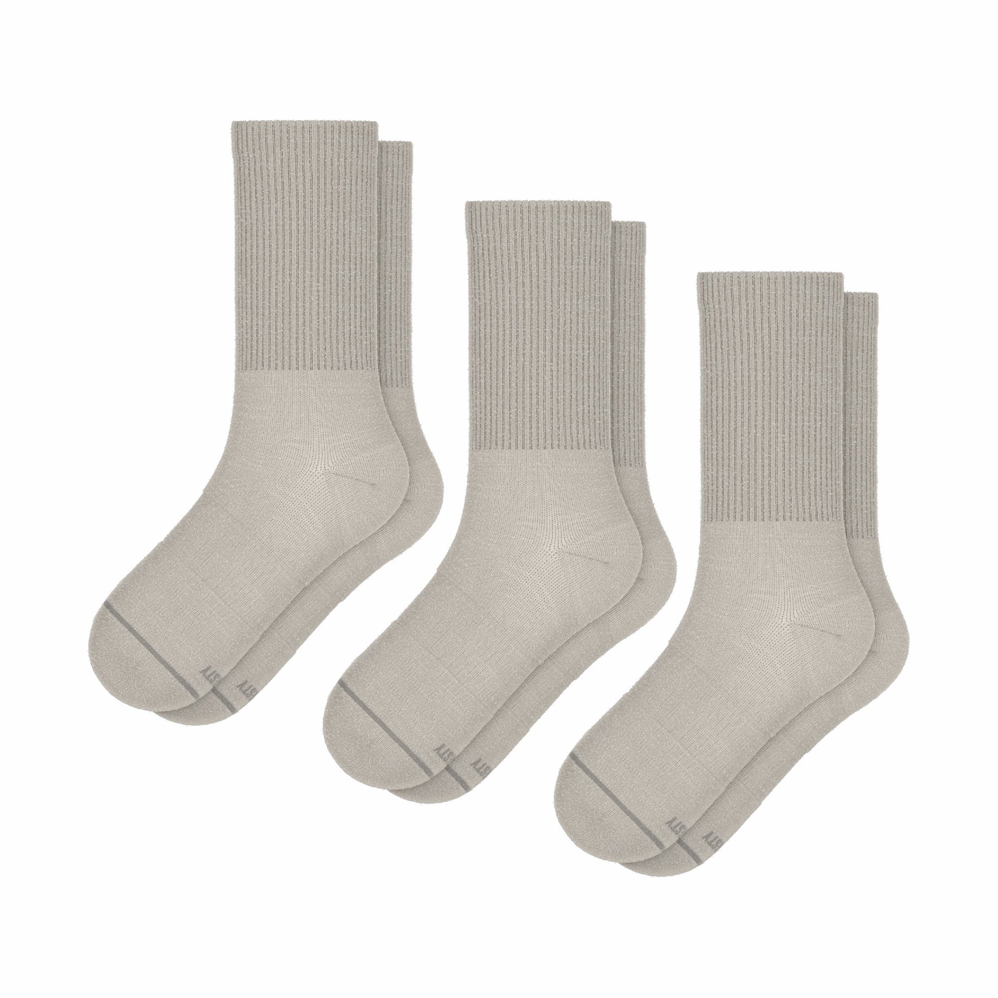 Shinesty Heel Hammock™ Super Stupid-Soft™ Crew Socks 3 Pack - Sand Military Complaint