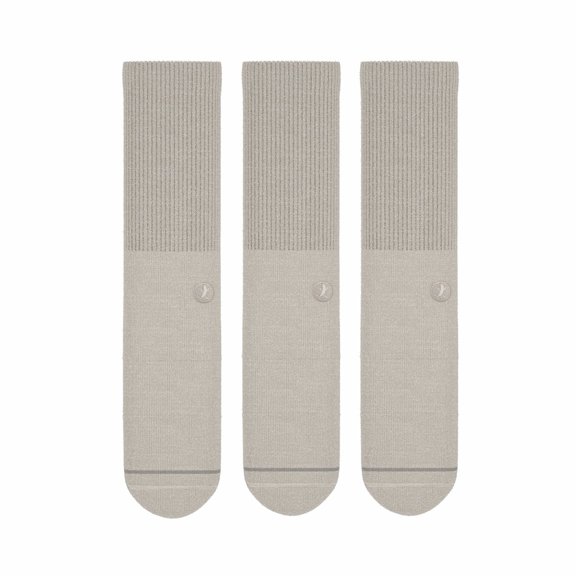 Shinesty Heel Hammock™ Super Stupid-Soft™ Crew Socks 3 Pack - Sand Military Complaint