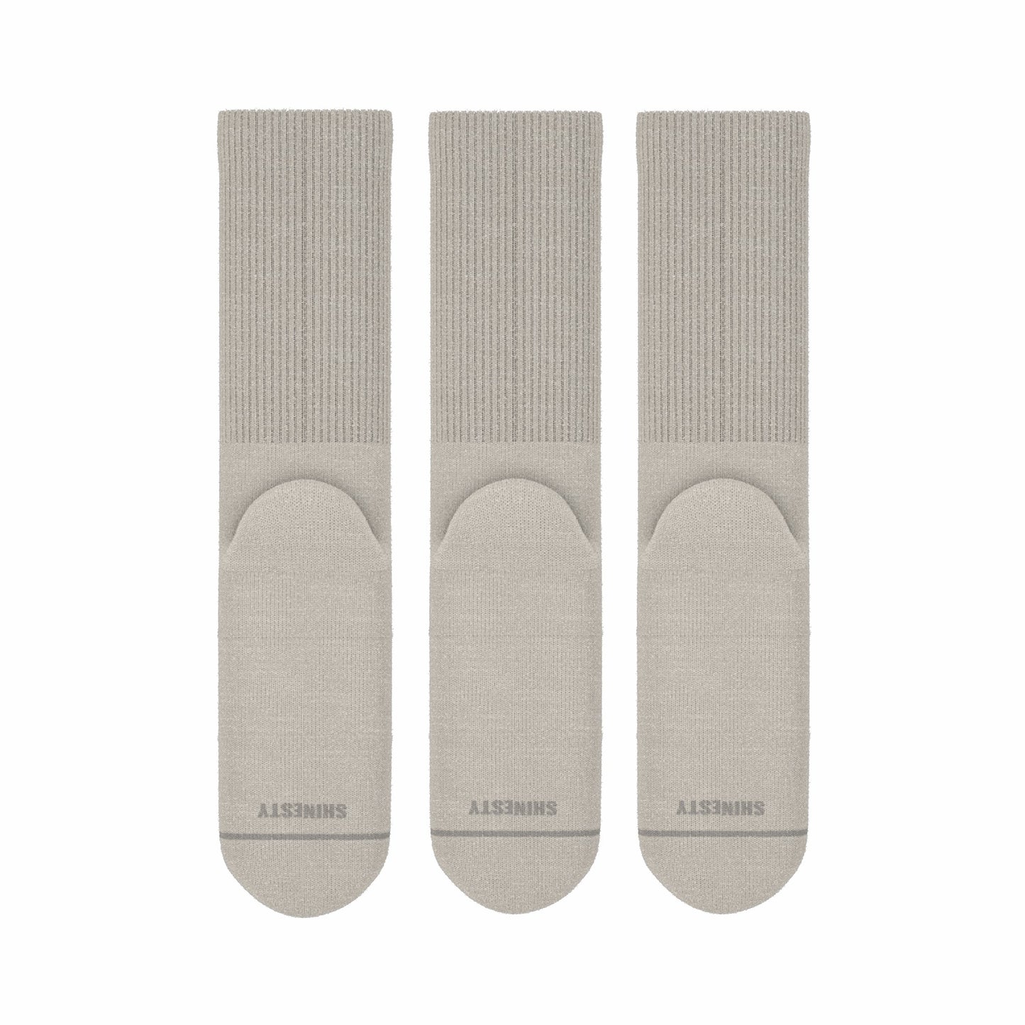Shinesty Heel Hammock™ Super Stupid-Soft™ Crew Socks 3 Pack - Sand Military Complaint