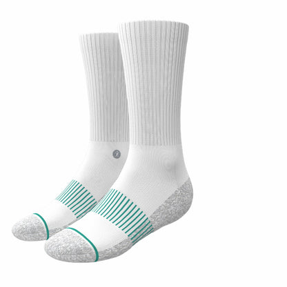 Shinesty White Stay Weird Heel Hammock™ Crew Socks 3 Pack - The Cloud 9