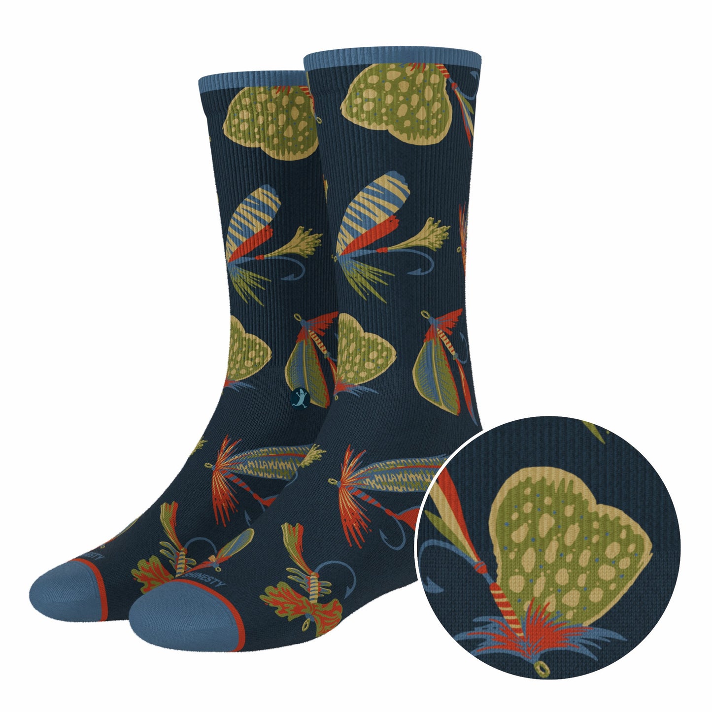 Shinesty Heel Hammock™ Super Stupid-Soft™ Crew Socks - Fly Fishing