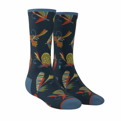 Shinesty Heel Hammock™ Super Stupid-Soft™ Crew Socks - Fly Fishing