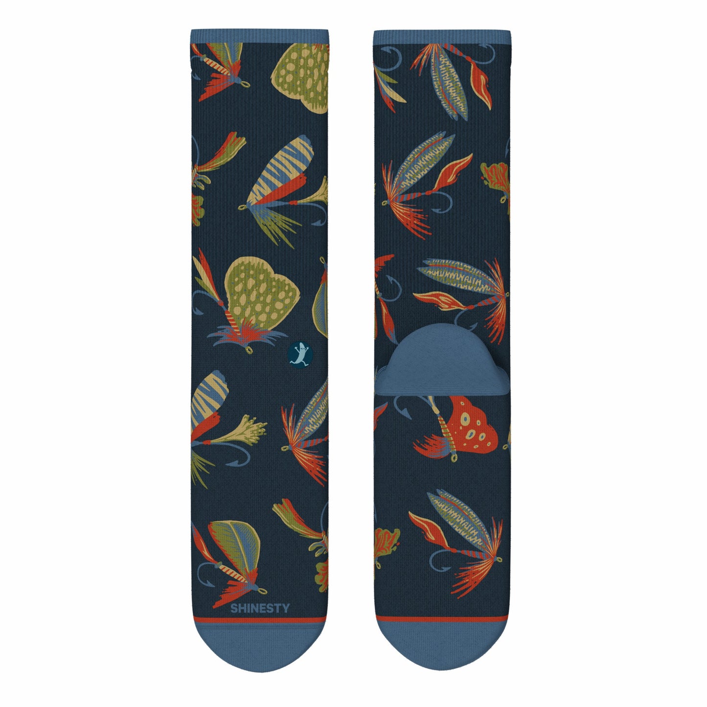 Shinesty Heel Hammock™ Super Stupid-Soft™ Crew Socks - Fly Fishing