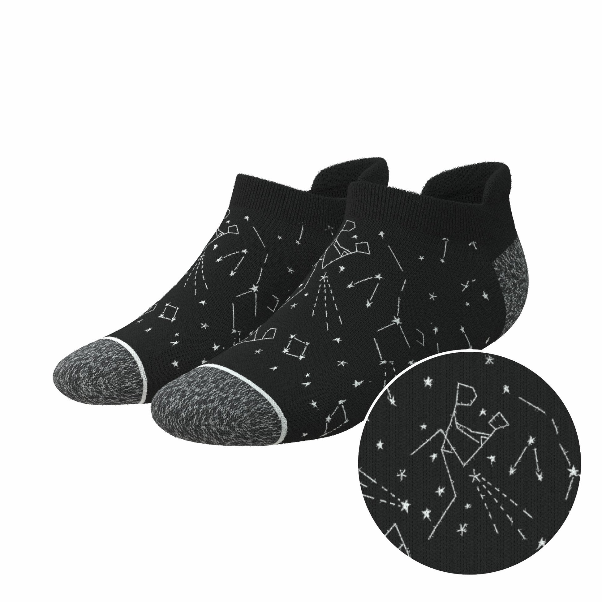 Shinesty Heel Hammock™ Super Stupid-Soft™ Ankle Socks - Constellation