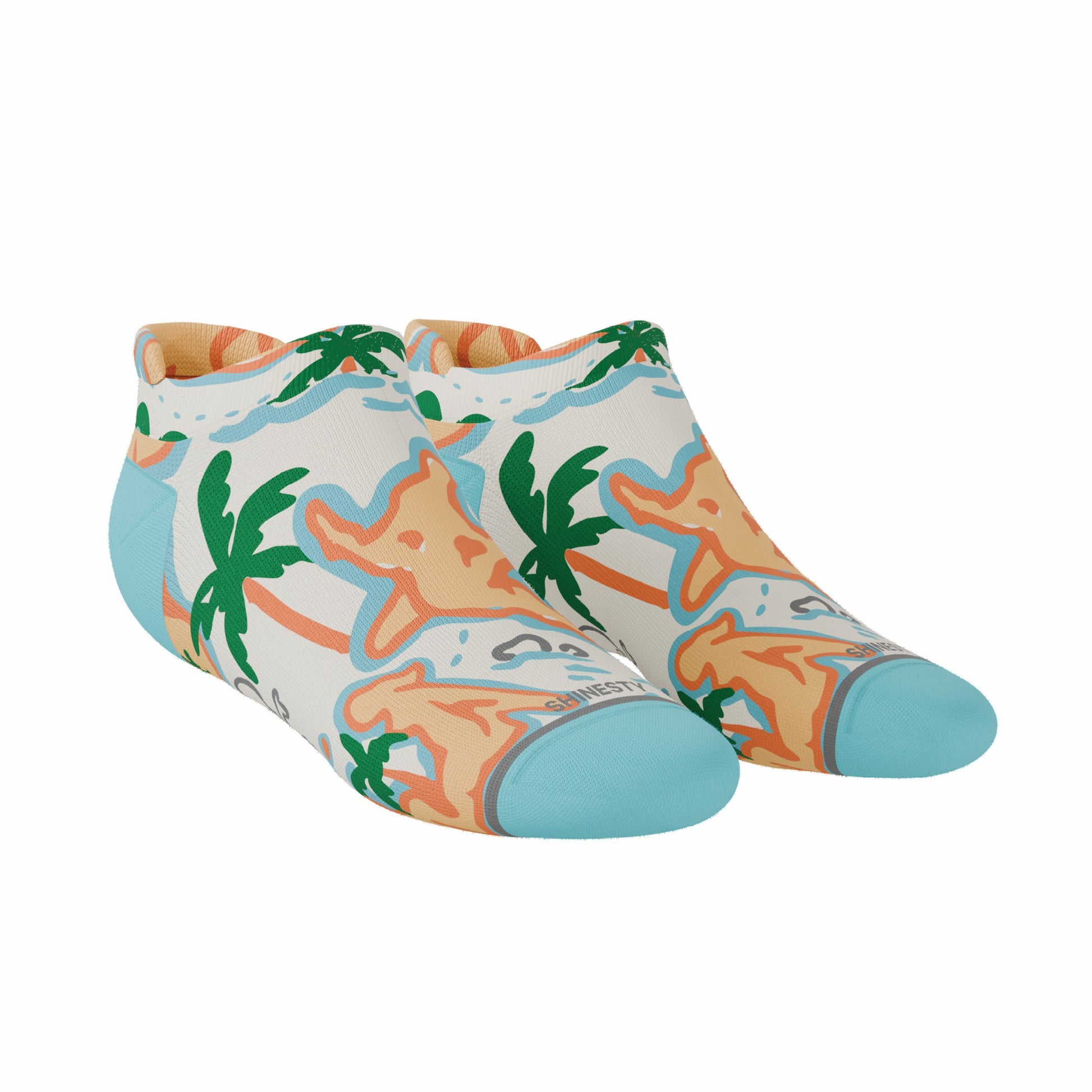 Shinesty Heel Hammock™ Super Stupid-Soft™ Ankle Socks - Naughty Map