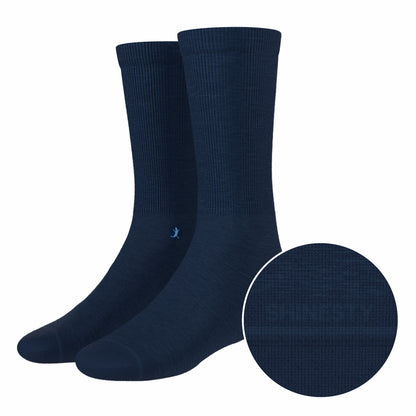 Shinesty Heel Hammock™ Super Stupid-Soft™ Crew Socks - Chambray Heather