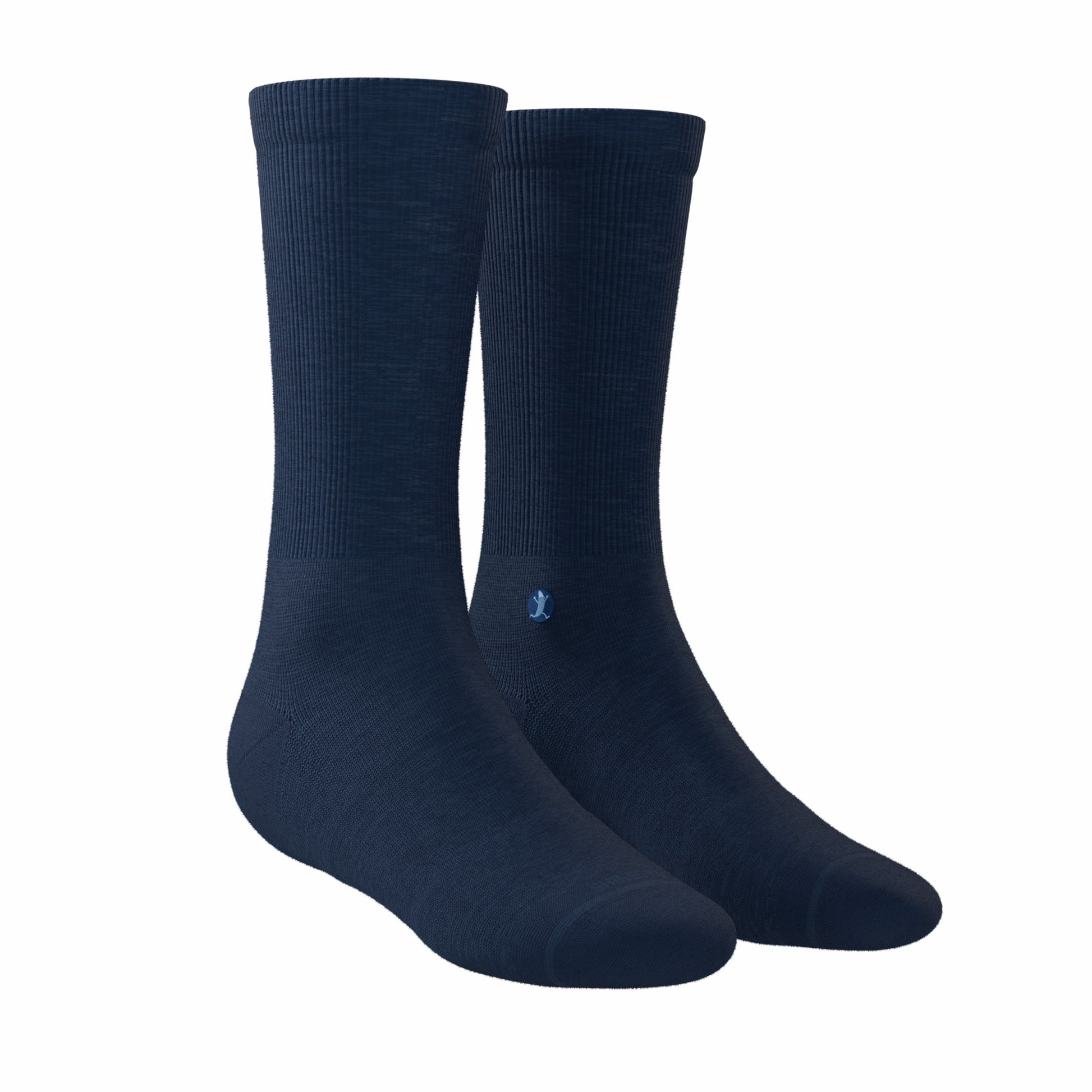 Shinesty Heel Hammock™ Super Stupid-Soft™ Crew Socks - Chambray Heather