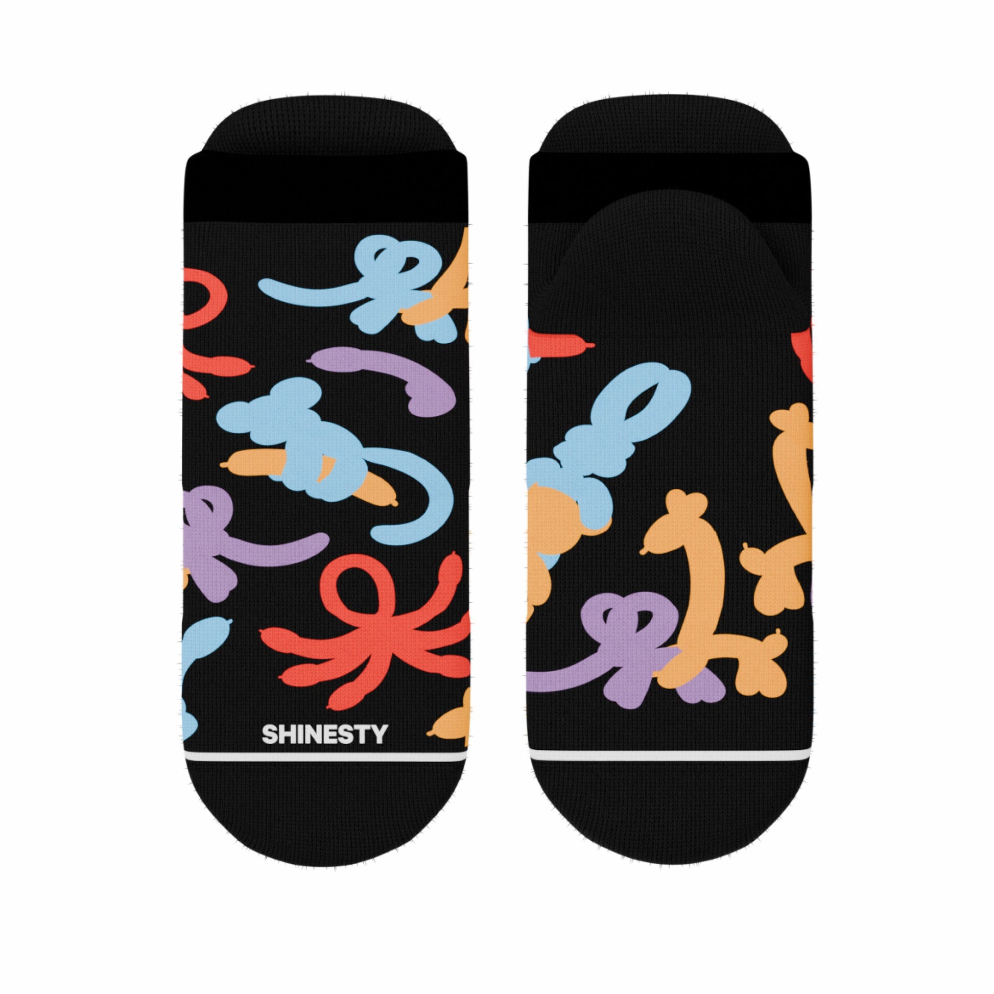 Shinesty Heel Hammock™ Super Stupid-Soft™ Ankle Socks - Balloon Animal
