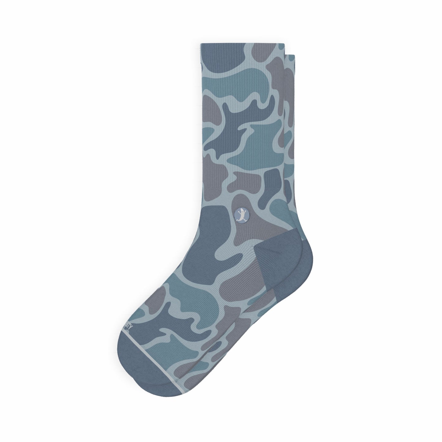 Shinesty Heel Hammock™ Super Stupid-Soft™ Crew Socks - Tonal Grey Camoflauge