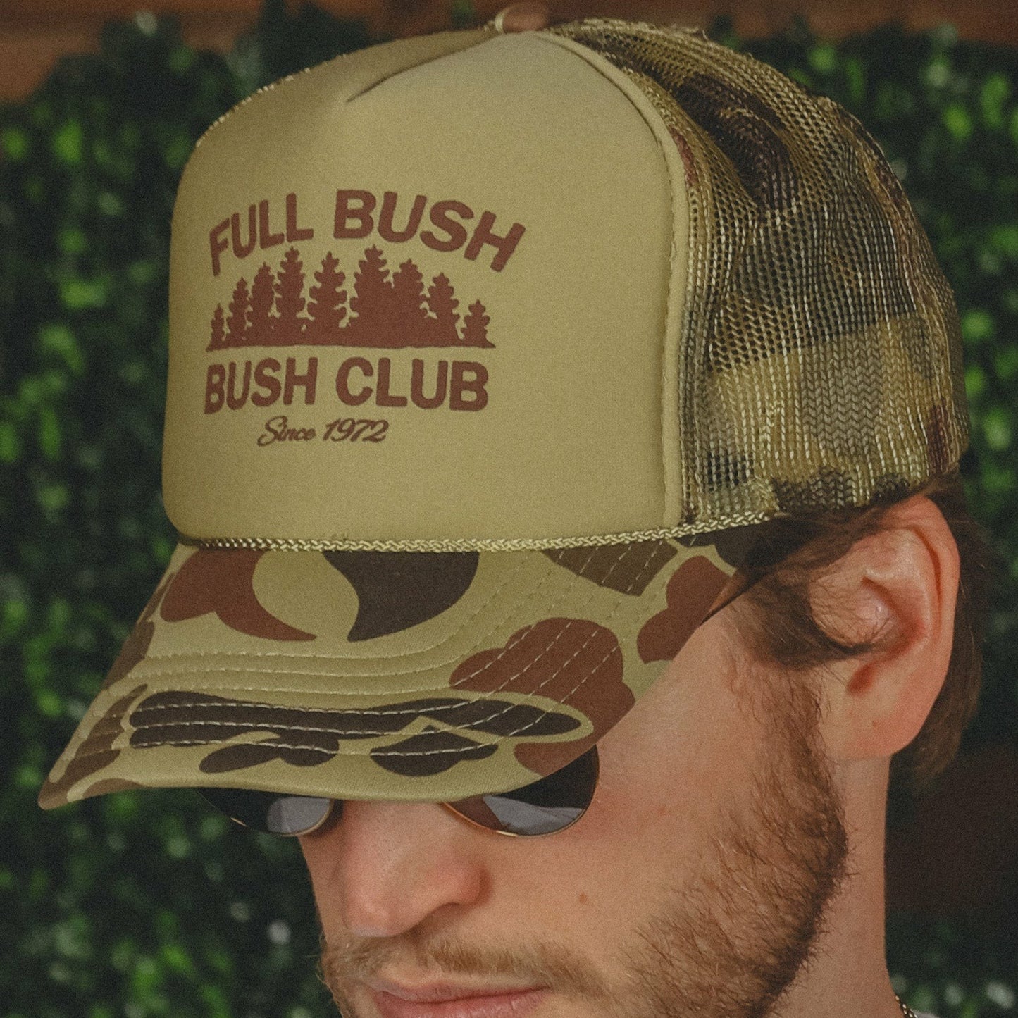 Shinesty Trucker Hat - Camo Full Bush Bush Club